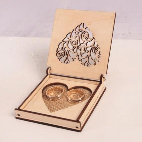 Laser cut jewelry box laser cut ring box 