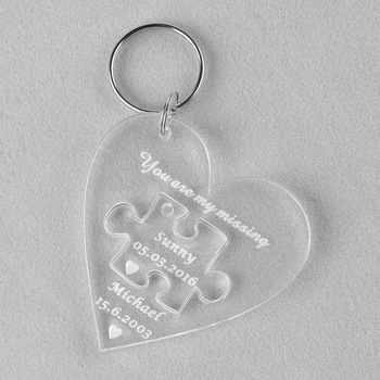 Laser Engraving on Acrylic Laser Cut Keychain